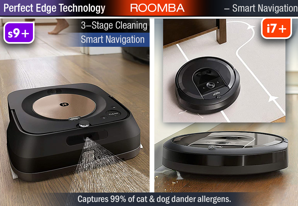 Roomba S9+ vs i7+robot cleaners