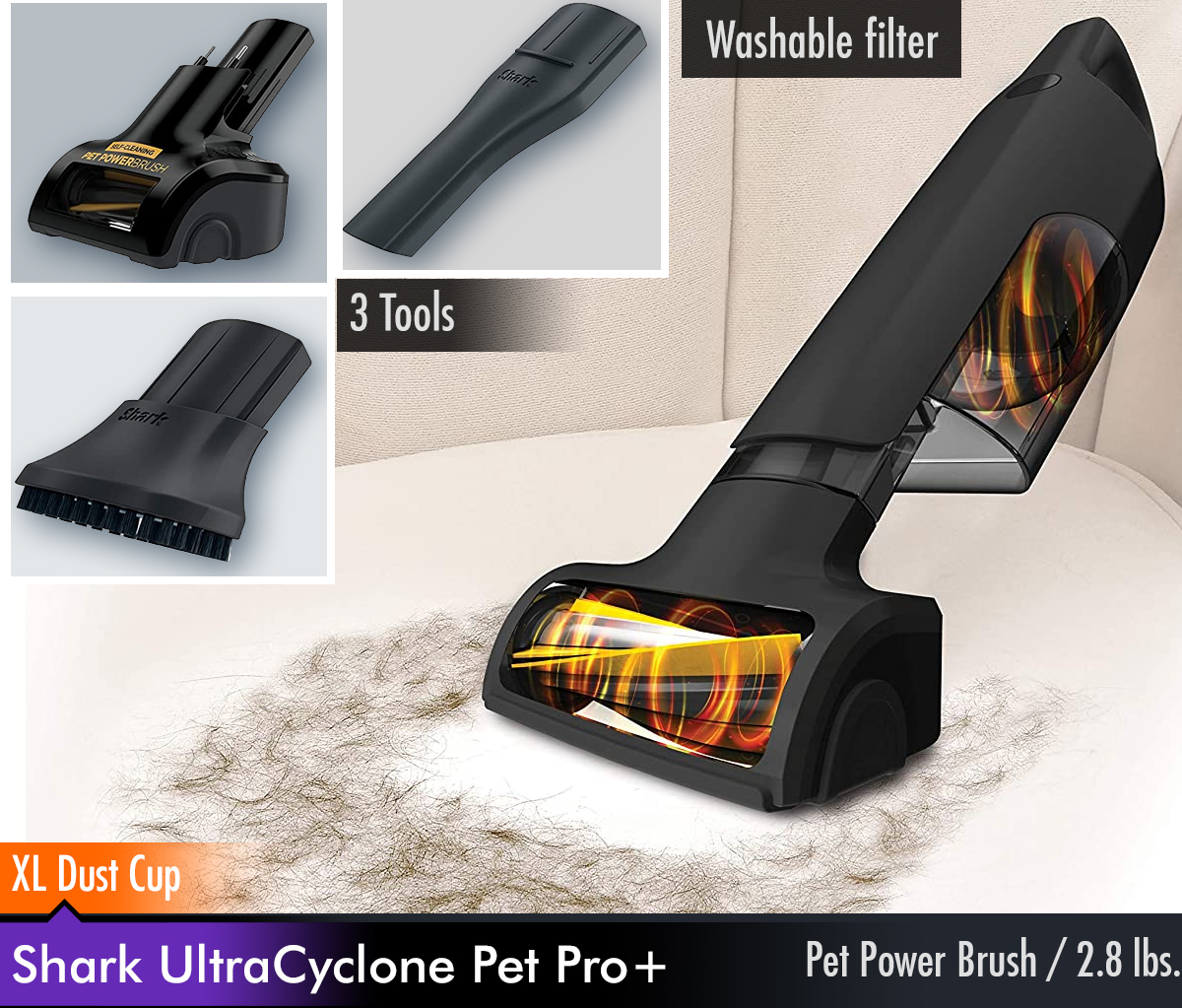Review Shark UltraCyclone Pet Pro+ Best Handheld Pet Vacuum
