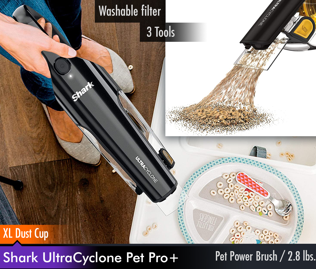 Review Shark UltraCyclone Pet Pro+ Best Handheld Pet Vacuum