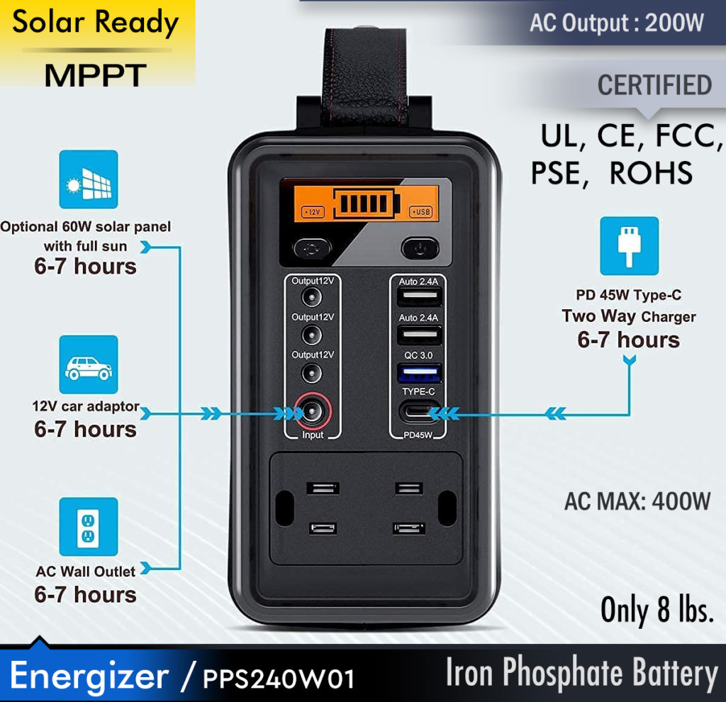 Energizer Portable Power Station PPS240W01