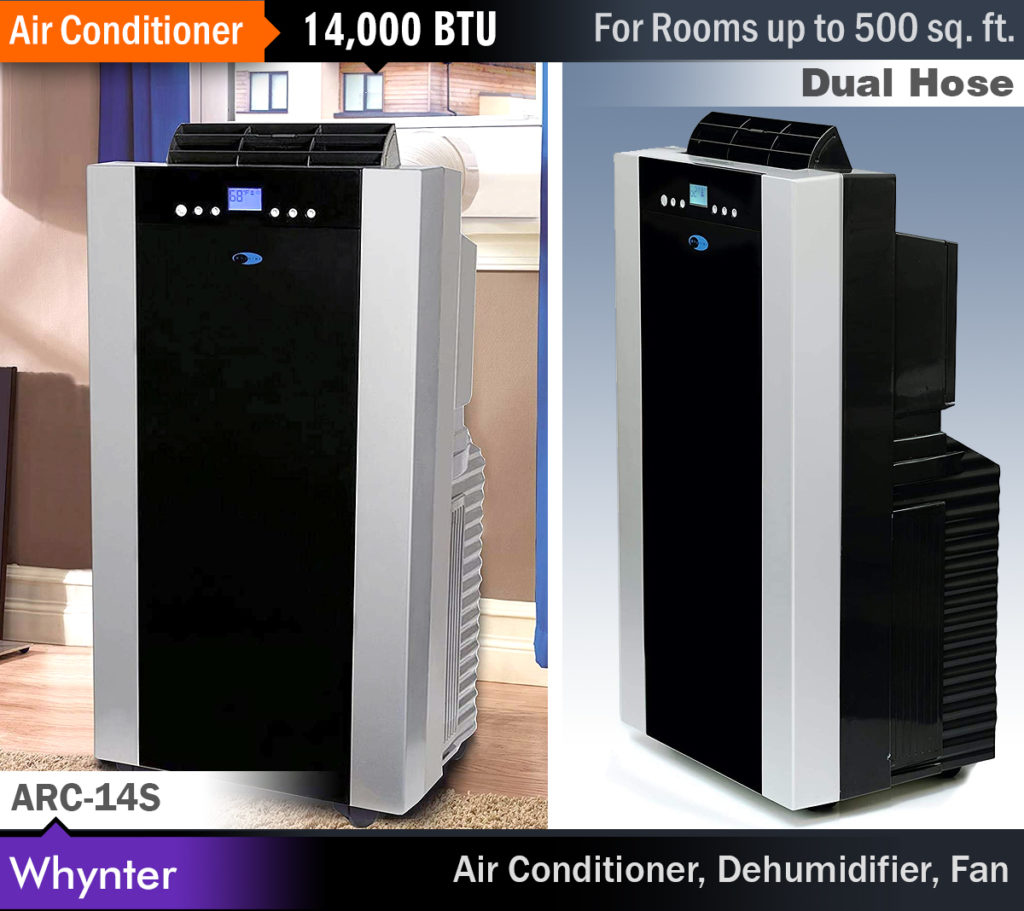 Whynter ARC-14S : Best 14,000 BTU Dual Hose Portable Air Conditioner