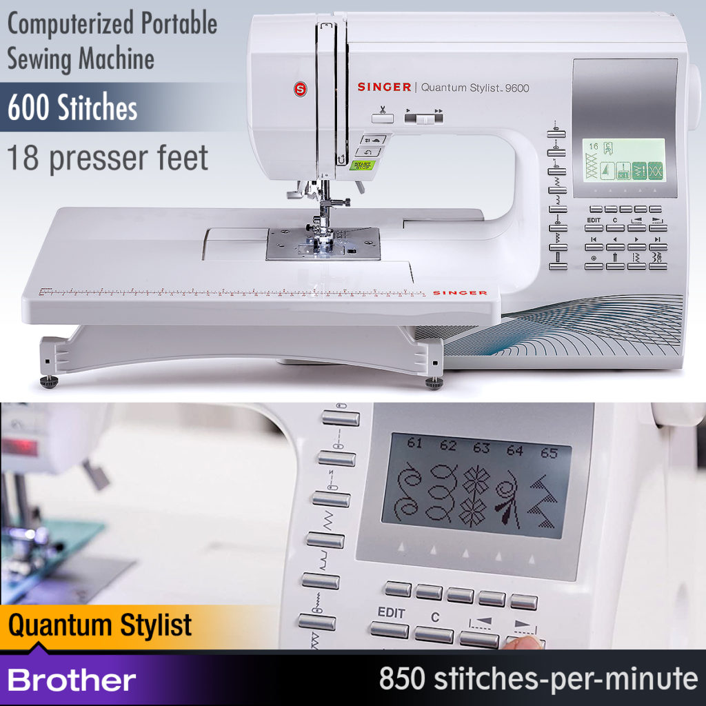 SINGER | Quantum Stylist 9960 Computerized Portable Sewing Machine 