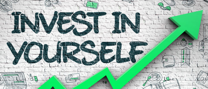 Invest in yourself graphic