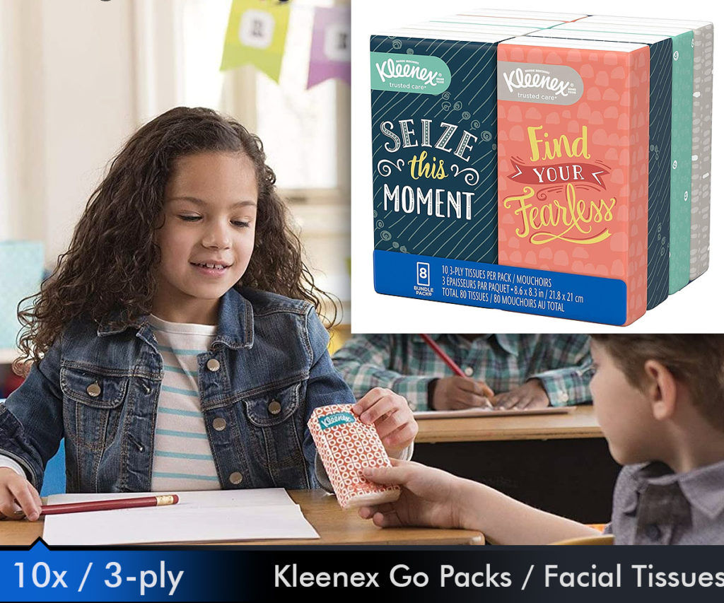 KCC46651 - Kleenex Go Packs Facial Tissues
